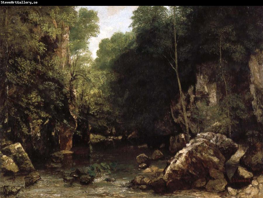 Gustave Courbet The Shaded Stream